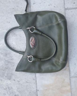 Borsa in Vera Pelle "Peruzzi Firenze" Verde