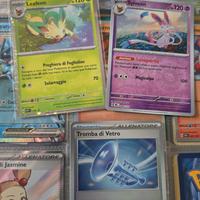 Lotto pre evoluzioni prismatiche leafeon sylveon p