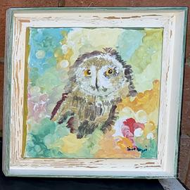 Quadro raffigurante un gufo