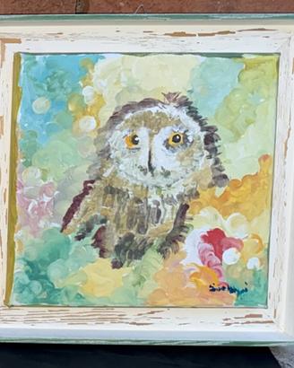 Quadro raffigurante un gufo