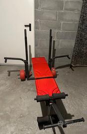 Panca multifunzione con portabilanciere