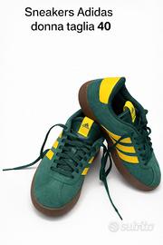 Adidas donna taglia 40 – verde/giallo, nuove