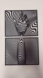 Quadro decorativo moderno – Arte ottica astratta