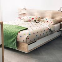 IKEA MANDAL Letto matrimoniale con cassetti