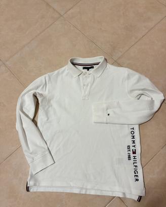 Polo tommy hilfilger da bambino maniche lunghe nuo