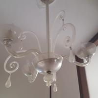 Lampadario Murano soffiato antico