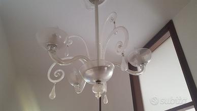 Lampadario Murano soffiato antico