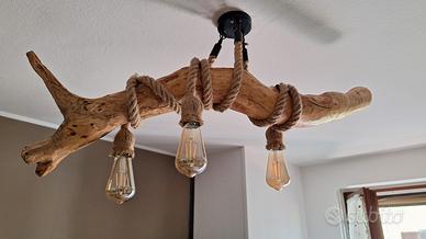 lamladario artigianale in legno naturale 