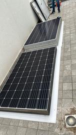Pannelli fotovoltaici+inverter+staffe