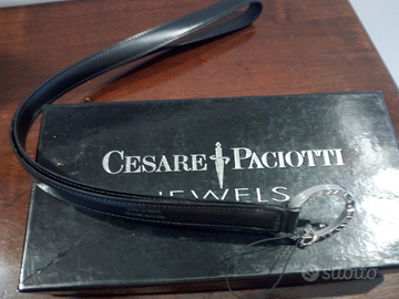 Porta cellulare in pelle e argentoCESARE PACIOTTI