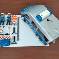 Furgone polizia con posto di blocco Playmobil 