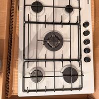 Piano cortura 5 fuochi  smaltato avena/crema