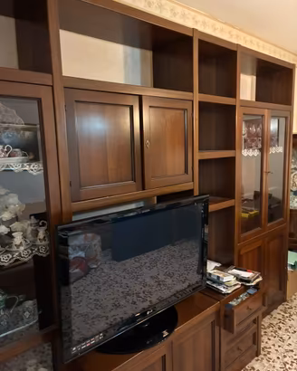 Mobile sala in noce porta tv