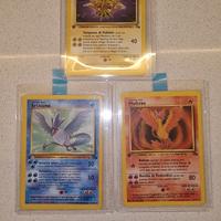 Zapdos FO 30/62 Moltres FO 27/62 Articuno FO 17/62