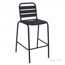 VULCANO - sgabello impilabile in metallo