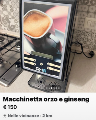 Macchinetta ginseng e orzo