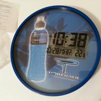 Orologio da parete Powerade-Coca Cola nuovo