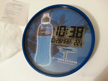 Orologio da parete Powerade-Coca Cola nuovo