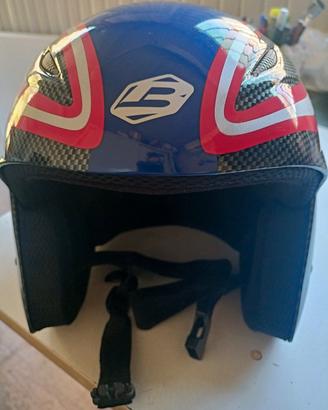 casco sci briko ragazzo con maschera  da sole