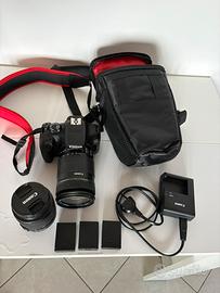 Canon eos 1300d + obiettivo 18-55 e 18-135