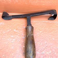 Pialla Raschio Particolare Rara Antica A Due Lame