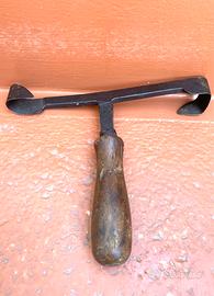 Pialla Raschio Particolare Rara Antica A Due Lame