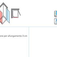 Box Doccia Linea Alfa 8 mm CD AFLS-80 Fumè Satinat