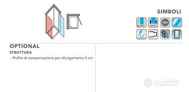 Box Doccia Linea Alfa 8 mm CD AFLS-80 Fumè Satinat