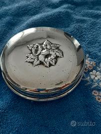 Portagioie antico in argento 800