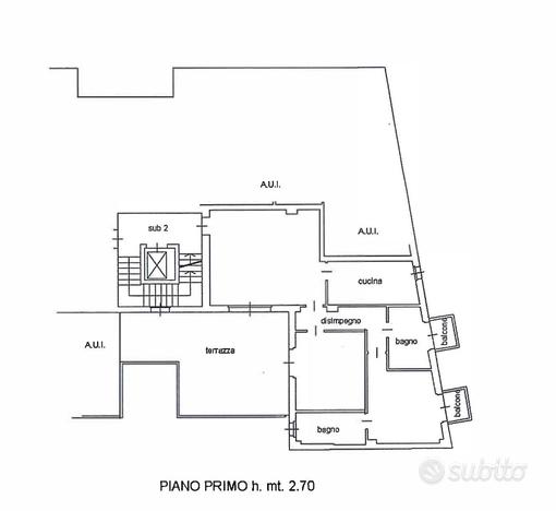 TRILOCALE 125 MQ zona v. Angelo Maj