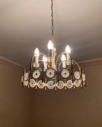 Lampadario a sospensione e appliques coordinate