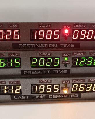 Orologio del film "Ritorno al Futuro" FATTO A MANO