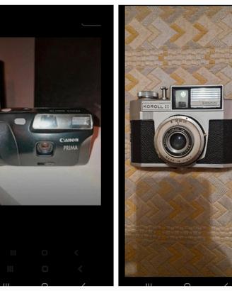 Coppia macchine fotografiche Vintage a pellicola