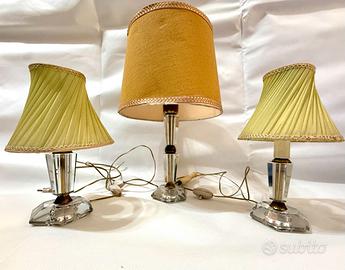 Trittico  abatjour lampade plexiglass  '60 Vintage