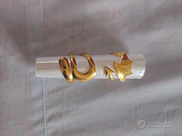 set 2 anelli in acciaio inox 