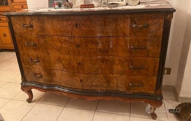 Camera da letto in radica di noce 900