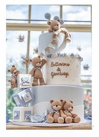 torta scenografica in pasta di zucchero