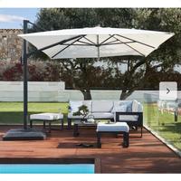 Ombrellone Sonora palo decentrato 282x391cm bianco