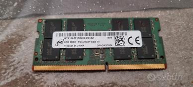 Modulo portatile ram 8gb ddr4 funzionante 