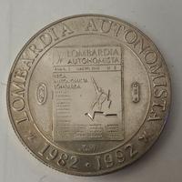 Moneta in argento della Lega Lombarda 1992
