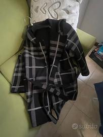 Trench ragazza tessuto a quadri