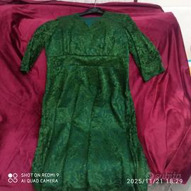 vestito verde classico elegante