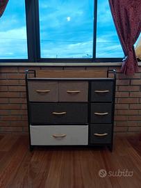 Cassettiera leggera in tessuto