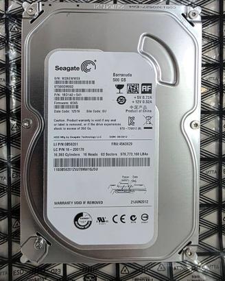 Hard Disk Seagate BarraCuda 500GB 3.5" SATA 7200