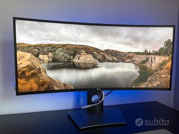 monitor Curvo dell con altoparlanti