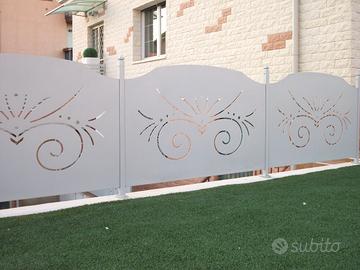 Recinzione in lamiera personalizzata