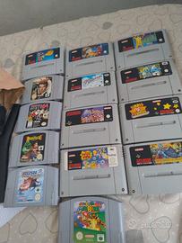 cartucce varie della Nintendo 64 e Nintendo super 