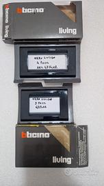 Placche nere bticino living classic nuove 3 e 4