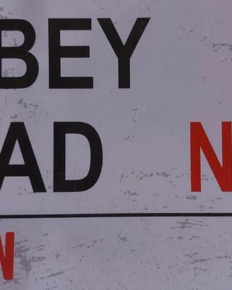 Targa metallica Beatles 