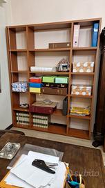 Libreria a Giorno Moderna in Finitura Ciliegio